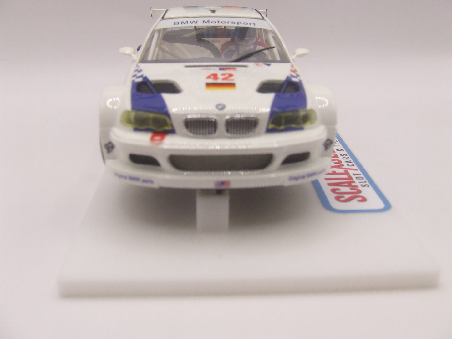 Fly Car Model BMW M3 GTR #42 "Original BMW Parts" – ALMS Petit Le Mans 2001 – Lehto/Ekblom/Wendlinger – 1:32 Slot Car