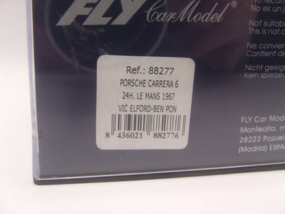 FLY Porsche Carrera 6 (906) "24h Le Mans 1967" Elford/Pon #37 1:32 Slot Car – Ref. 88277 – Used