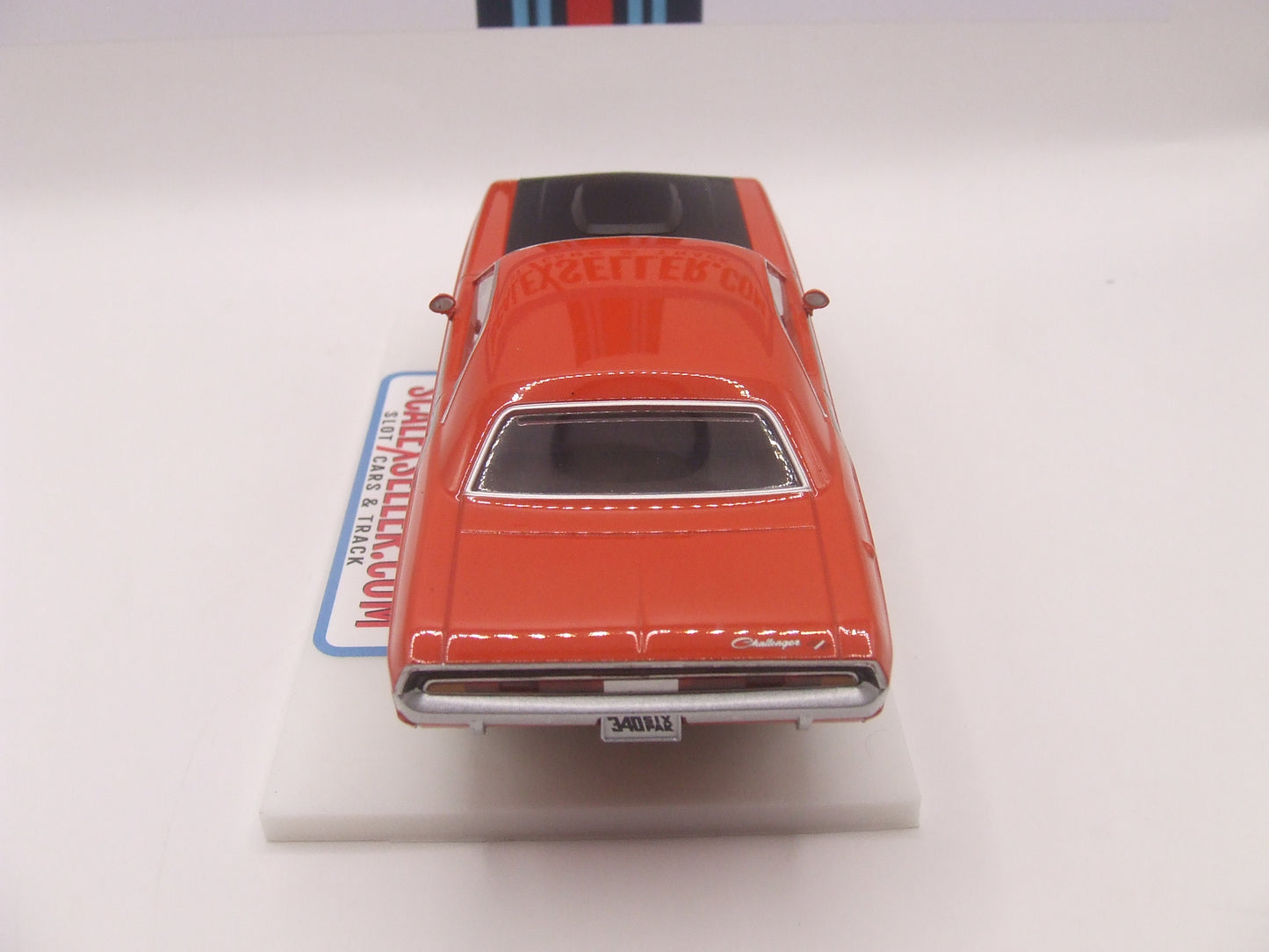 Scalextric Dodge Challenger T/A "Red & Black" 340 Six Pack – 1:32 Slot Car C4065