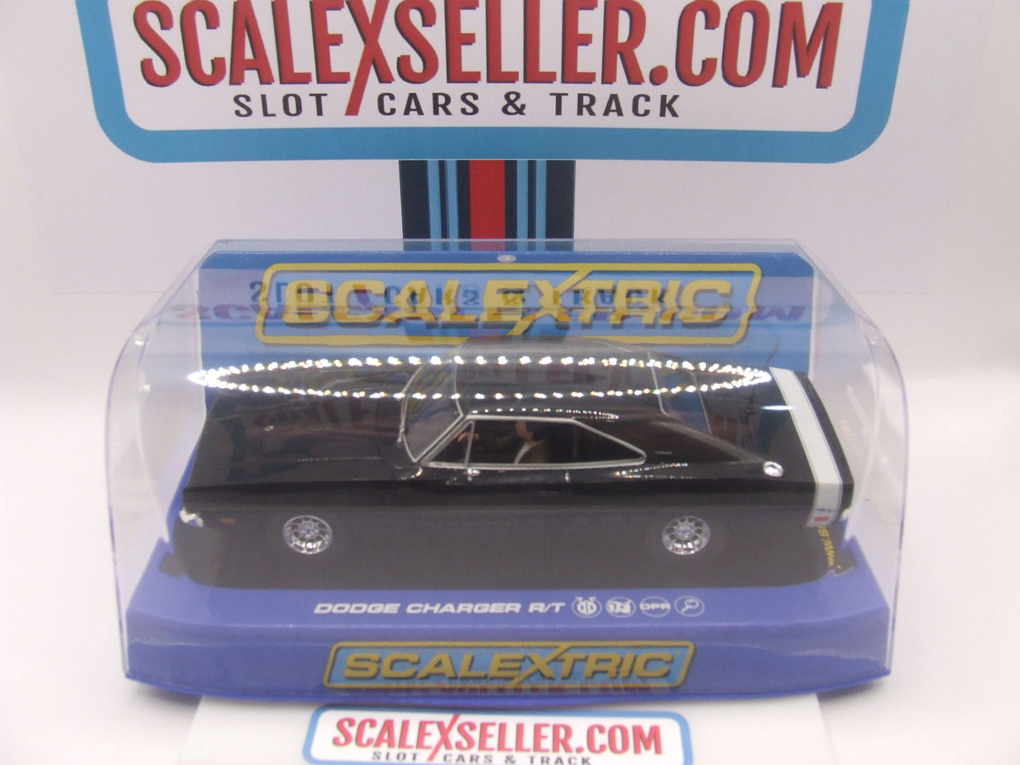 Scalextric 1969 Dodge Charger R/T – Black – 1:32 Slot Car C3218