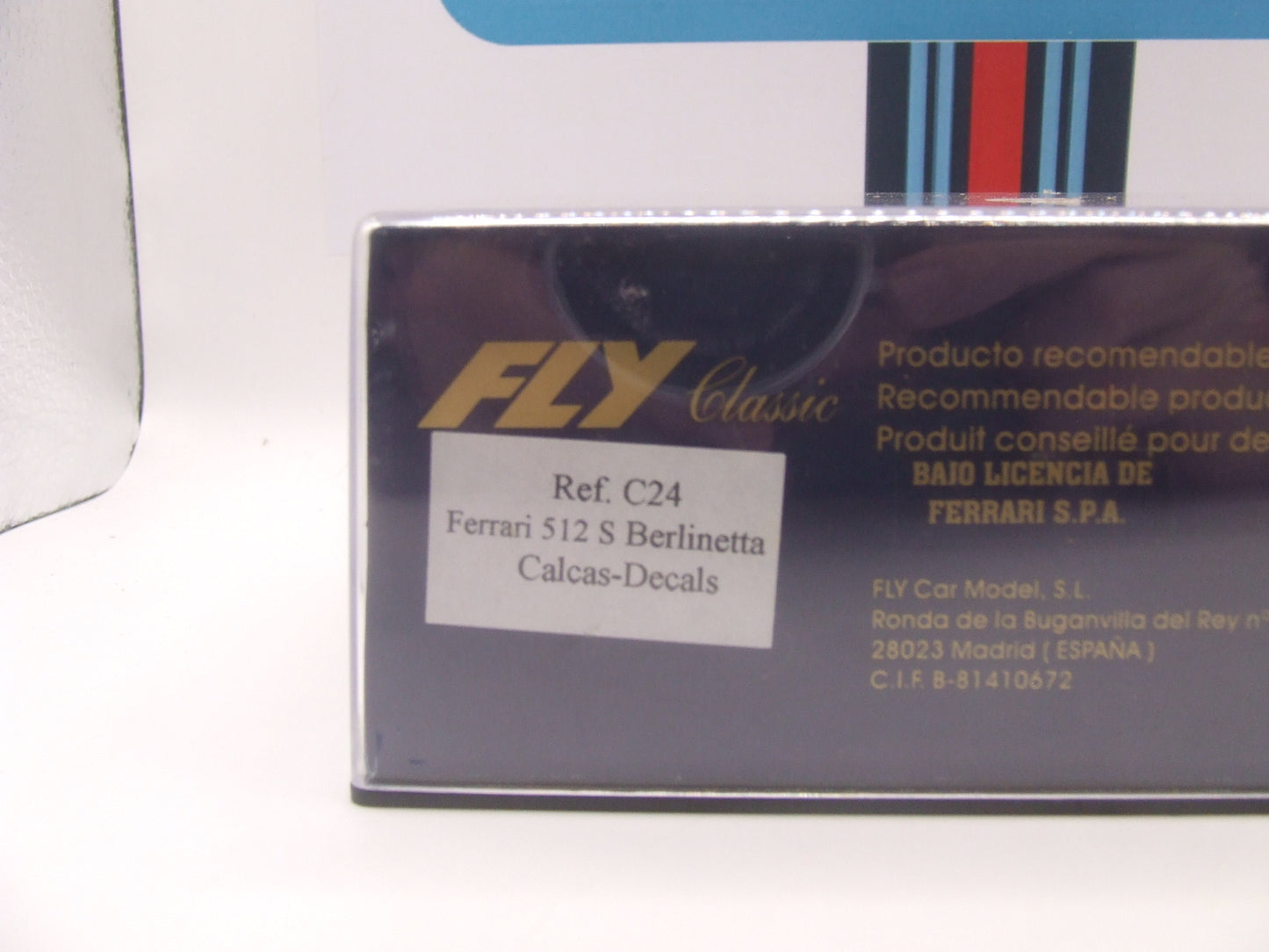 FLY Ferrari 512 S Berlinetta "Calcas-Decals" – Red, Apply-Your-Own Livery – NIB – Ref. C24