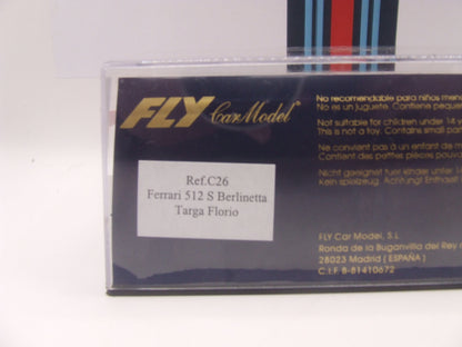 FLY Ferrari 512 S Berlinetta "Targa Florio 1970" #4 – Parkes/Müller – NIB – Ref. C26