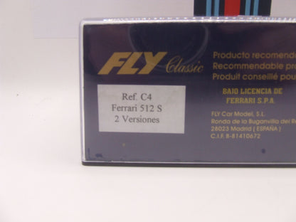 FLY Ferrari 512 S "2 Versiones" – Red, Apply-Your-Own Livery – NIB – Ref. C4