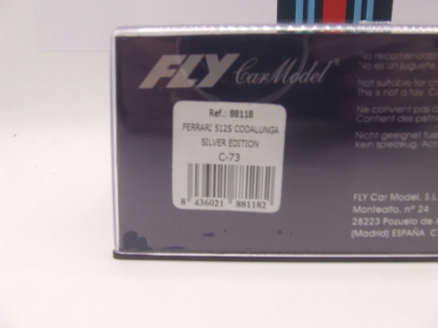 FLY Ferrari 512S Coda Lunga "Silver Edition" – NIB – Ref. 88118