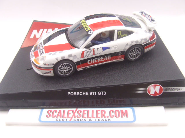 Ninco Porsche 911 GT3 "Chereau" #17 1:32 Slot Car (NIB)