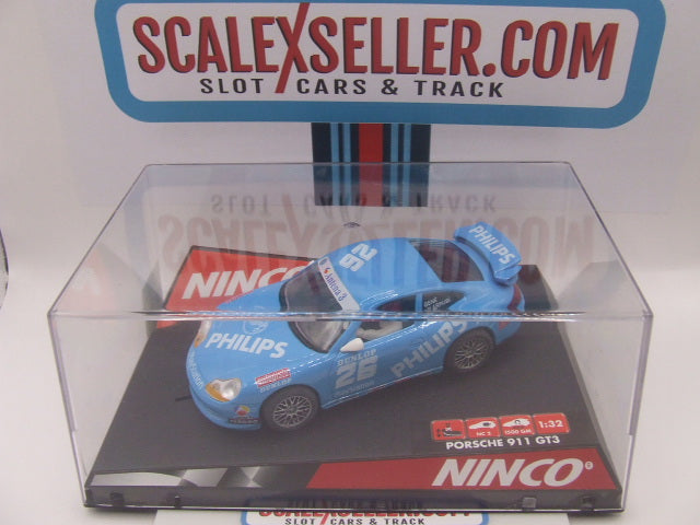 Ninco Porsche 911 GT3 "Philips" #26 1:32 Slot Car (NIB)