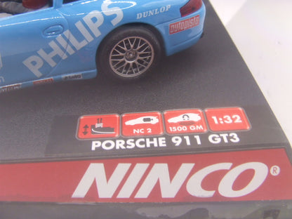 Ninco Porsche 911 GT3 "Philips" #26 1:32 Slot Car (NIB)