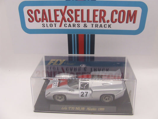 FLY Lola T70 MkIIIB "Alcañiz 1999" #27 – Silver – NIB – Ref. S32