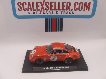 FLY Slot Porsche 911S "Riverside 1968" Tony Adamowicz #7 – Milestone Racing 1:32 Slot Car – Ref. F17101