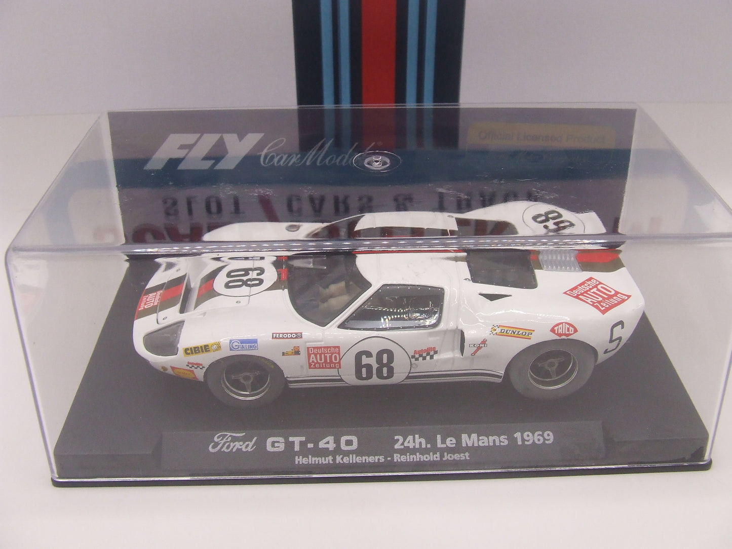 Fly Car Model Ford GT-40 #68 "Deutsche Auto Zeitung" – 24h Le Mans 1969 – Kelleners/Joest – 1:32 Slot Car