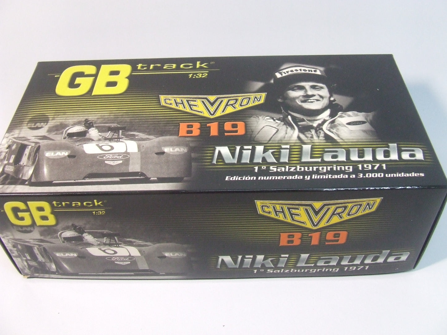 Niki Lauda GB Track Chevron B19 Salzburgring '71 Slot Car 1/32 Ref. GB14