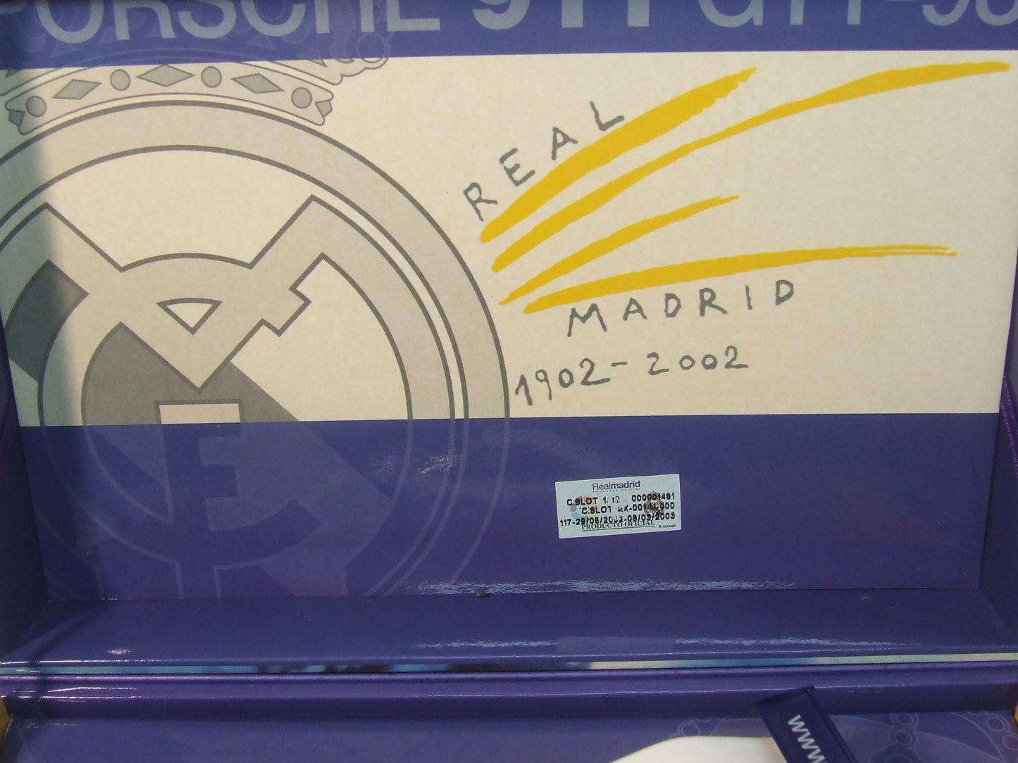 Fly RM01 Porsche 911 Gt1 98 - Real Madrid Centenary 1902 - 2002