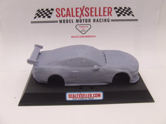 Ford Mustang 3D printed Supercar body 1/32 scale solid windows