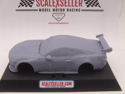 Ford Mustang 3D printed Supercar body 1/32 scale solid windows