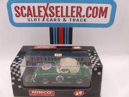 Ninco 50126 Porsche 356 A Speedster British Racing Green #38 1/32 slot car