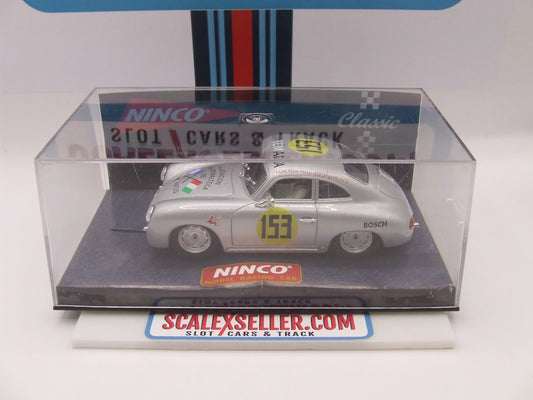 Ninco 50205 Porsche 356A Silver Coupe #153 Gutemala 1:32 scale slot car