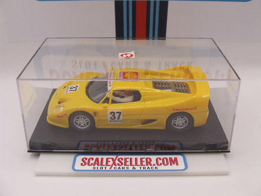 Ninco Ferrari F-50 Shell Yellow SKU 50124 1/32 scale slot car