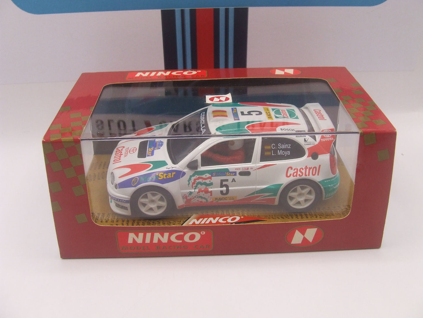 Ninco Toyota Corolla WRC "Castrol" #5 – Carlos Sainz/Luis Moya – NIB – Ref. 50165