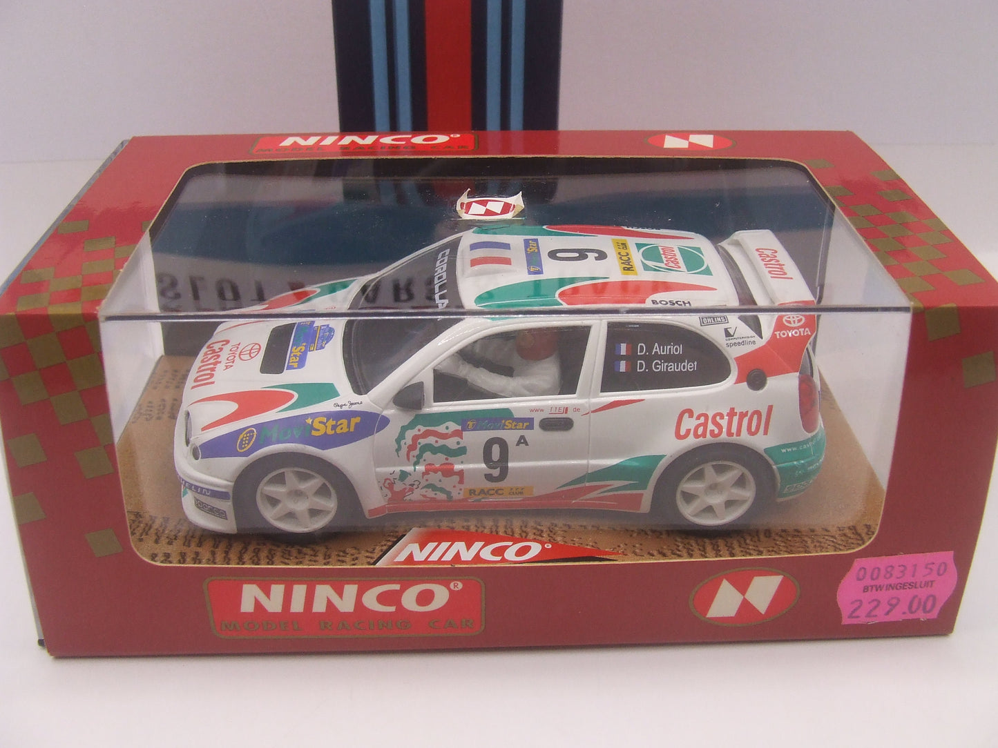 Ninco Toyota Corolla WRC "Castrol" #9 – Didier Auriol/Denis Giraudet – NIB – Ref. 50166