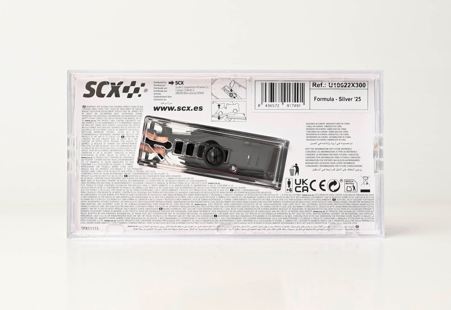 SCX Classic Formula Silver U10622X300 1/32 Scale