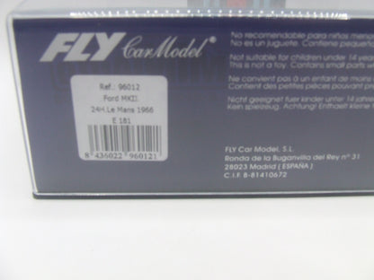 E181 Fly Ford GT40 MkII 24H Le Mans 1966, #7  Graham Hill Brian Muir 1:32 Slot Car