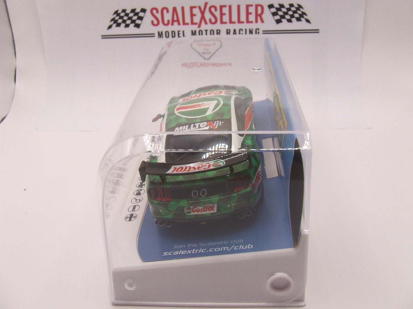 Scalextric Ford Mustang GT4 Castrol Drift Car C4327 New in Box (NIB)