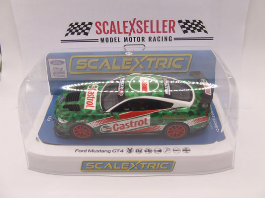 Scalextric Ford Mustang GT4 Castrol Drift Car C4327 New in Box (NIB) 1/32 slot car