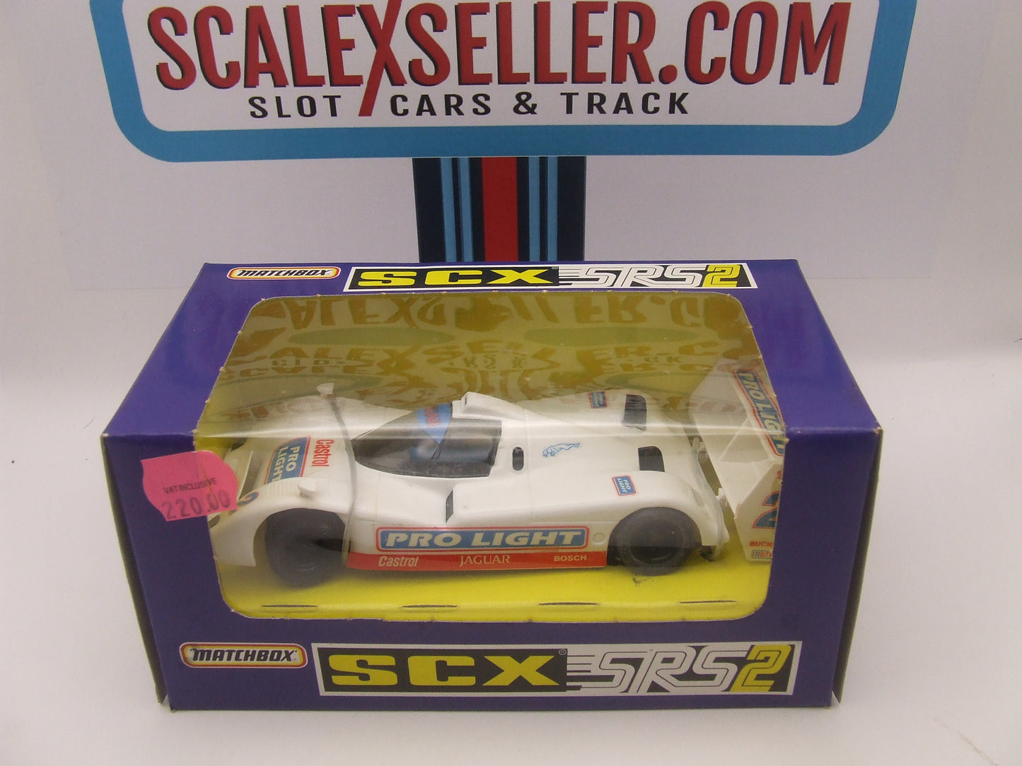 Scalextric SCX  Matchbox Jaguar XJR 14 Prolight Le Mans Slot Car 93170.20 BNIB