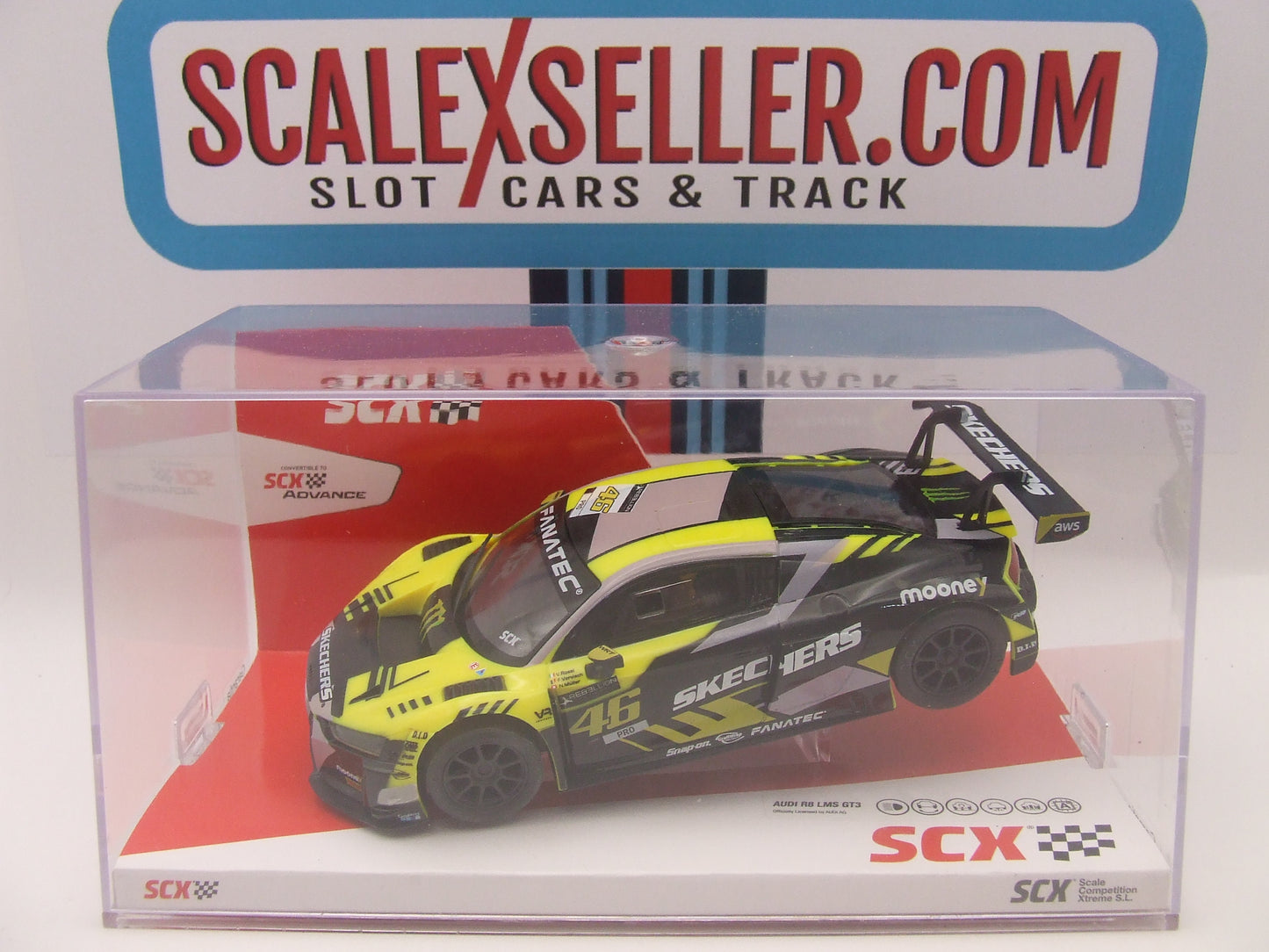 New SCX Classic Audi RS8 LMS VR46 GT3 U10456 1/32 scale slot car