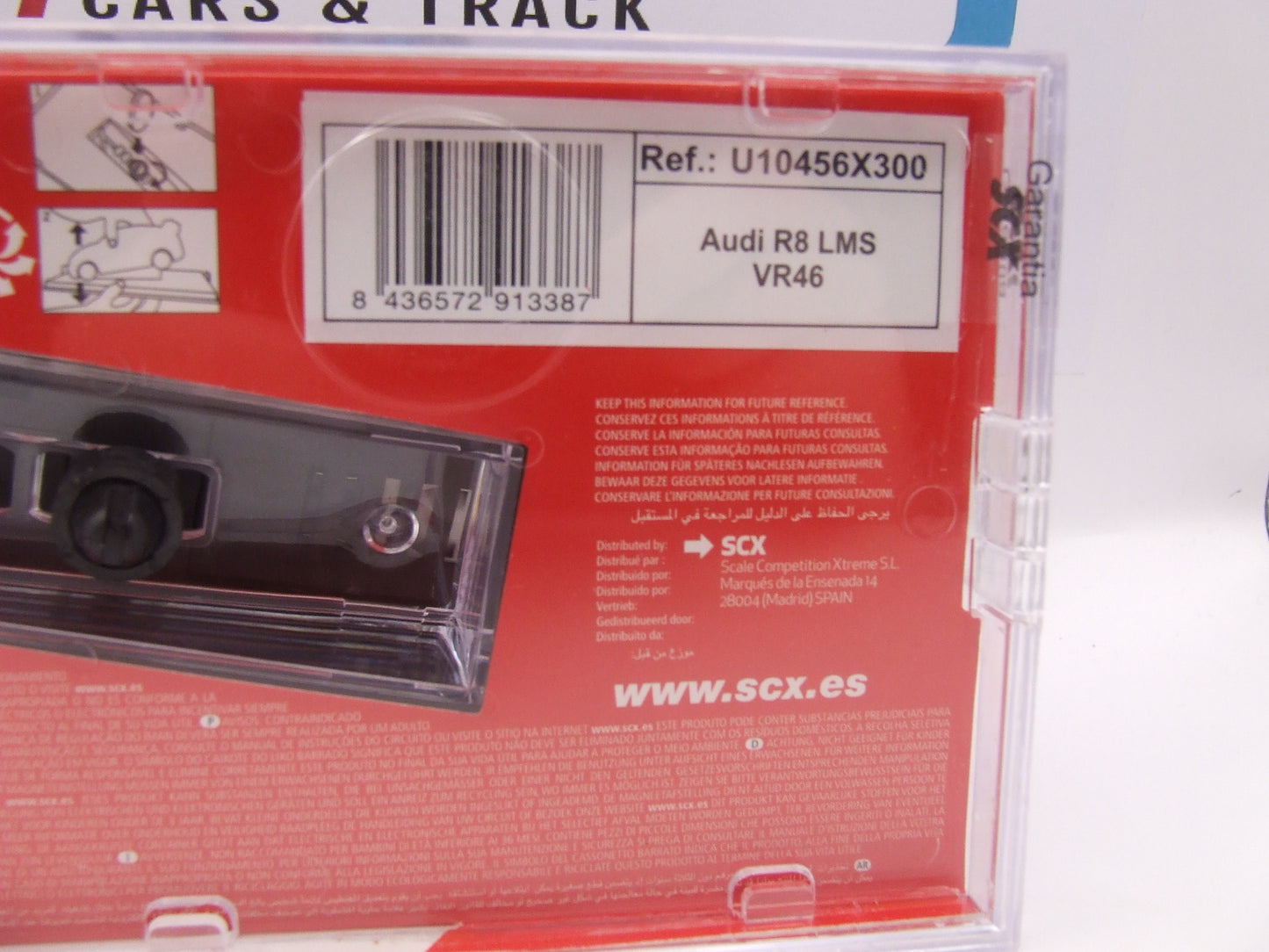 New SCX Classic Audi RS8 LMS VR46 GT3 U10456 1/32 scale slot car