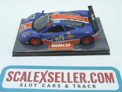 NINCO 50140 McLaren F1 GTR GULF #33 Bellm Weaver Lehto 1/32 Slot Car
